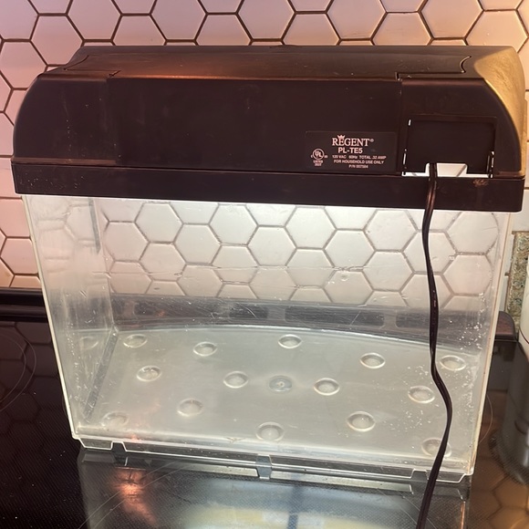 Plastic Fish tank 5 gallon aquarium hood filter heater light bundle - Picture 6 of 12